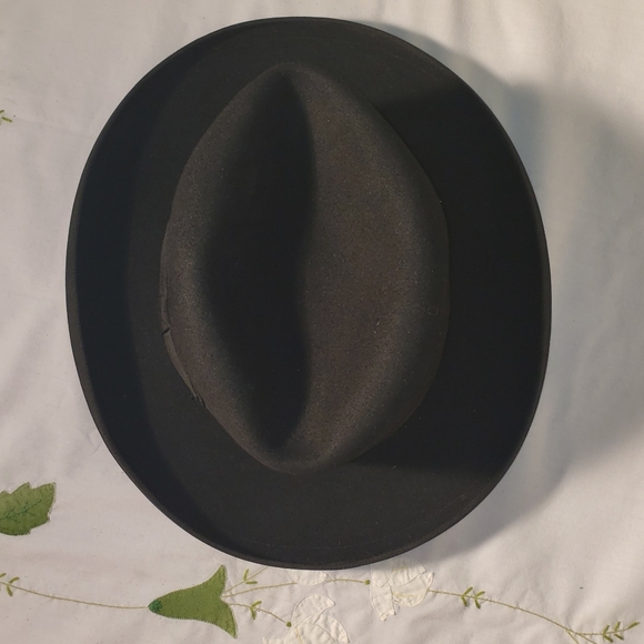 Vintage BORSALINO Zenit black fedora Italy - Picture 4 of 7